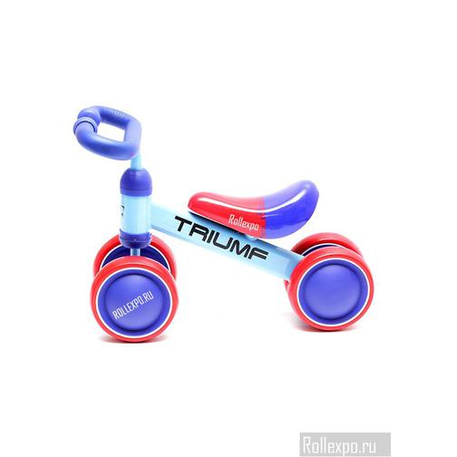 Детский беговел-каталка Triumf TF-2019 (сине-красный) с сиденьем и парными колесами 150мм Triumf Active 42455389