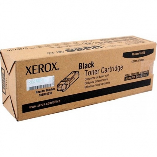 Оригинальный черный картридж Xerox 106R01338 для Xerox Phaser 6125 на 2000 стр. 9717-01 5688618