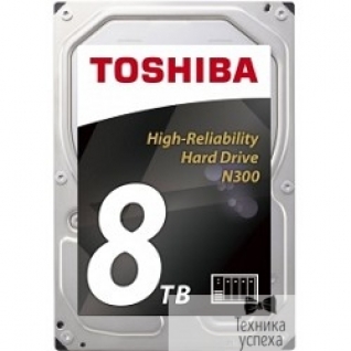 Toshiba 8TB Toshiba N300 (HDWN180UZSVA) SATA 6.0Gb/s, 7200 rpm, 128Mb buffer, 3.5" для NAS