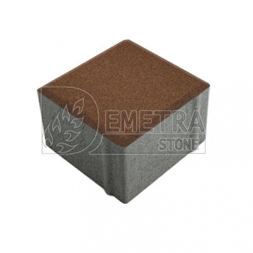 Тротуарная плитка коричневая 100х100х60 мм (Нобетек) 9205331 1