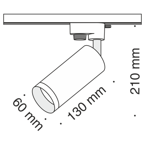 Трековый светильник Technical TR004-1-GU10-GF 42409723 3