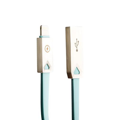 USB дата-кабель COTEetCI M26 FLAT series Lightning Flat Cable CS2140-1.2M-BL (1.2 м) голубой 42531313