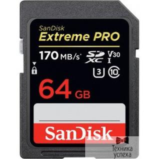 SanDisk SecureDigital 64Gb SanDisk SDSDXXY-064G-GN4IN SDHC Class 10, UHS-I U3, Extreme Pro