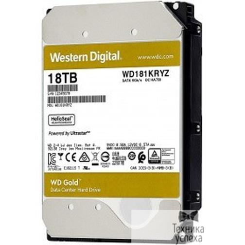 Western digital 18TB WD Gold (WD181KRYZ) SATA III 6 Gb/s, 7200 rpm, 512Mb buffer 42800239