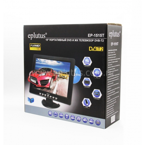 Портативный цифровой телевизор с DVD плеером Eplutus EP-1515T Eplutus 9314980 5