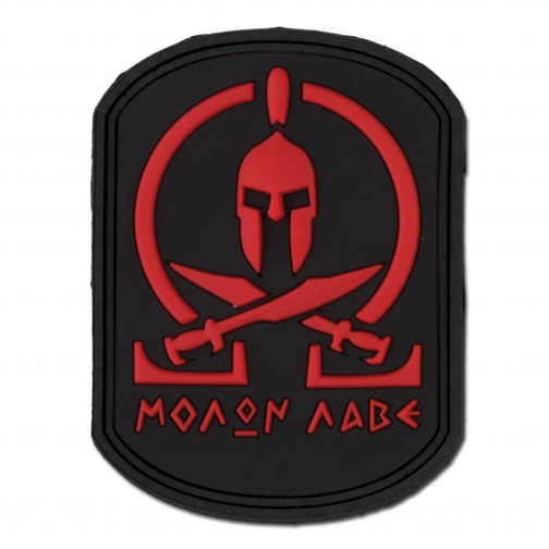 Jackets To Go Нашивка 3D Molon Labe Spartan, цвет черно-красный 37382154 1