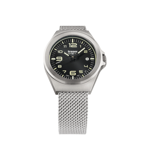 Часы Traser P59 Essential S BlackD, стальной браслет 37933334 2