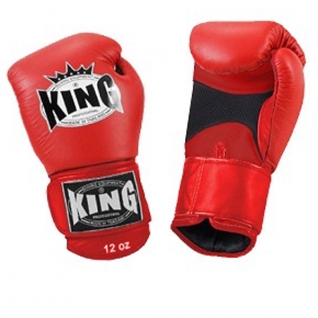 King Перчатки боксерские King KBGAV 12 унций красные