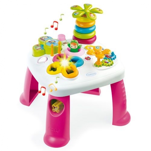 Развивающий игровой стол Cotoons (звук), розовый Smoby 37721636
