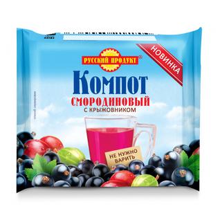 Русский продукт Компот смородиновый с крыжовником моментального приготовления брикет. 170 г