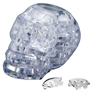 3D-пазл "Серебристый череп", 49 элементов Crystal Puzzle