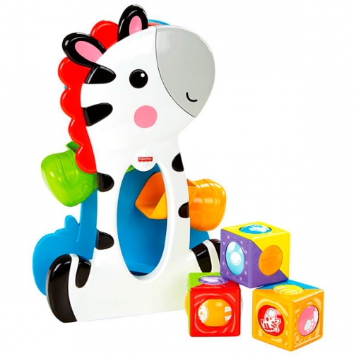 Развивающие игрушки для малышей Mattel Fisher-Price Mattel Fisher-Price CGN63 Фишер Прайс Зебра с волшебными кубиками 37605630