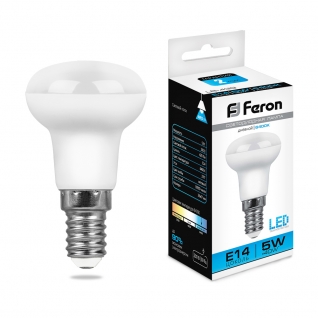 Светодиодная лампа Feron LB-439 (5W) 230V E14 6400K R39