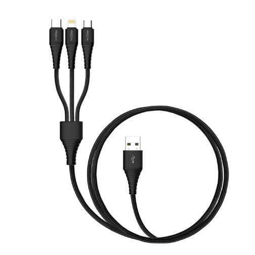 Кабель USB 3в1 Rock Hi-Tensile W/Version A 3 in 1 Charging Cable 42191237 7