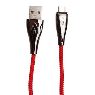USB дата-кабель Hoco U75 Magnetic charging data cable for MicroUSB (1.2м) (3A) Красный