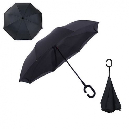 Обратный зонт наоборот антизонт черный Антизонт Umbrella 37698004 4