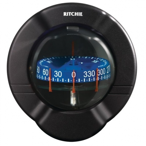 Ritchie Navigation Компас с конической картушкой Ritchie Navigation Supersport SS-PR2 чёрный/синий 94 мм 12 В устанавливается на переборку 1200052