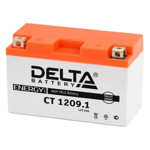Мотоаккумулятор Delta CT 1209.1 (YT9B-BS) 9 Ач 37945897