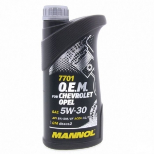 Моторное масло MANNOL 7701 O.E.M. 5W30 4л for Chevrolet Opel арт. 4036021401447