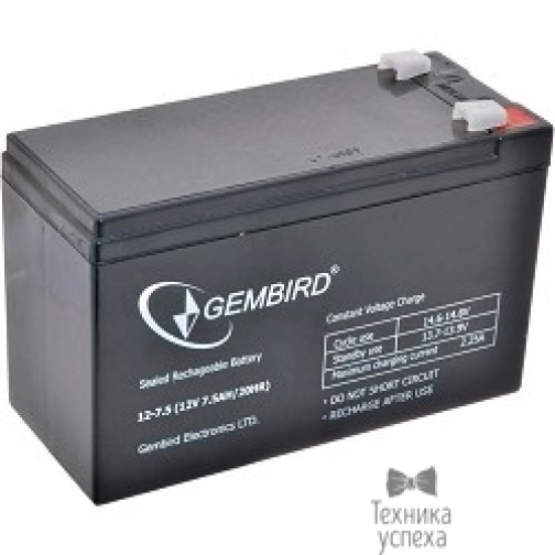 Gembird Gembird Аккумулятор для Источников Бесперебойного Питания BAT-12V7.5AH 5802455