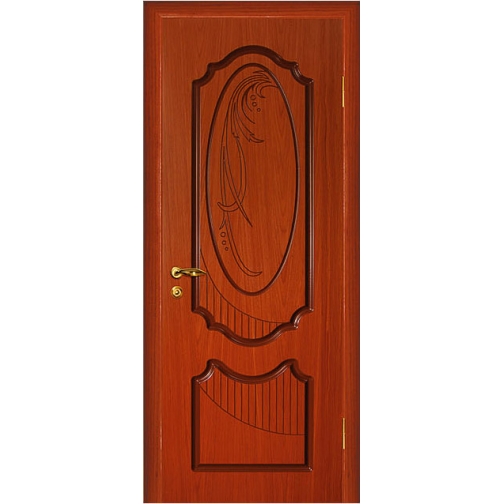 Дверное полотно МариаМ Ария ПУ лак глухое 550-900 мм эбен, вишня, кр/дер 6582934 3