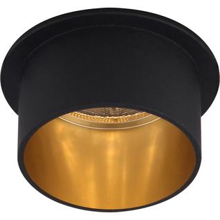 Светильник встраиваемый Feron DL6005 потолочный MR16 G5.3 черный, золото