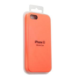 Чехол-накладка силиконовый Silicone Case для iPhone SE/ 5S/ 5 Оранжевый