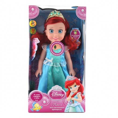 Кукла Disney Princess - Ариэль (свет, звук), 37 см Карапуз 37734215 1