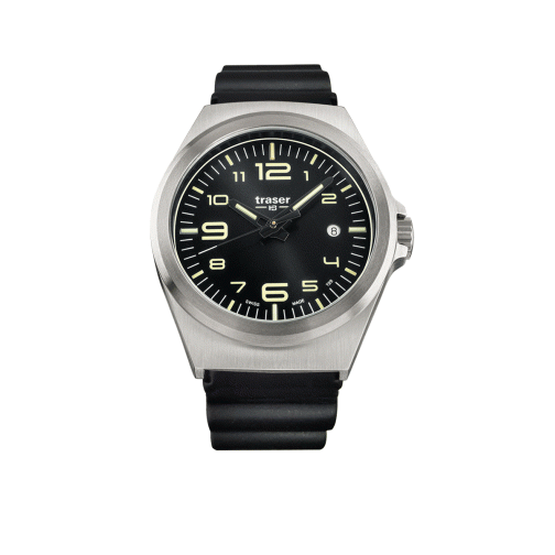 Часы Traser P59 Essential M BlackD, каучуковый ремешок 37933338 2