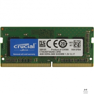 Crucial Crucial DDR4 SODIMM 4GB CT4G4SFS624A PC4-19200, 2400MHz
