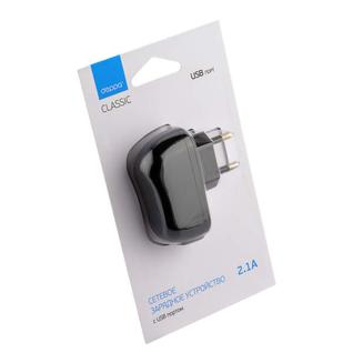 Адаптер питания Deppa Wall charger 2.1А D-23139 (5V/2.1A) Черный