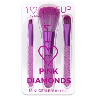 MAKEUP REVOLUTION - Набор кистей для макияжа Pink Diamonds Brush Kit