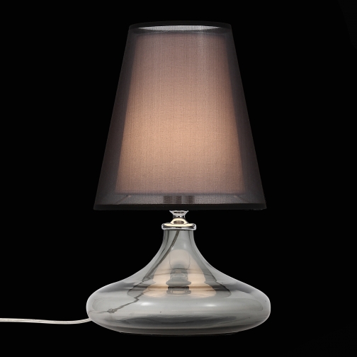 Настольная лампа St Luce Хром, Дымчатый/Черный, Белый E27 1*60W 37397125 5