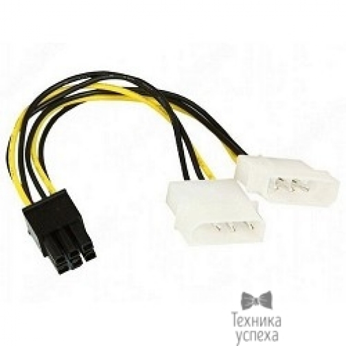 Bion Cable Bion Разветвитель питания 2xMolex->PCI-E 6pin, для подключения видеокарты к блоку питания БионBNCC-PSU-6 8164575