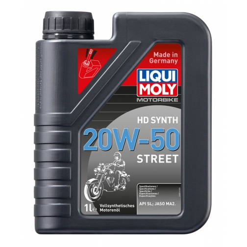 Моторное масло Liqui Moly Motorbike HD Synth Street 20W50 1л 37639952