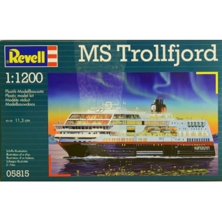 Сборная модель норвежского круизного лайнера MS Trollfjord, 1:1200 Revell