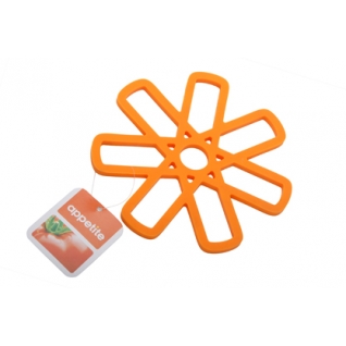 Подставка силиконовая под горячее оранжевая