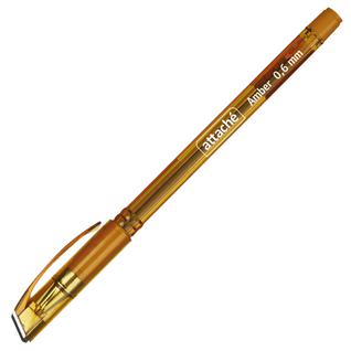 Ручка шариковая Attache Amber, 0,6мм, с манжеткой, синий стерж.
