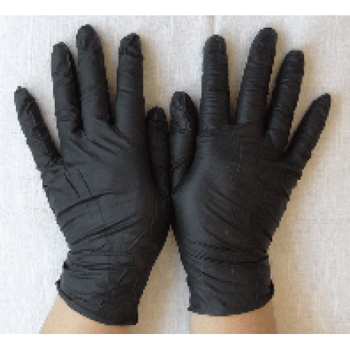 Перчатки хозяйственные Nitrile черные 93978
