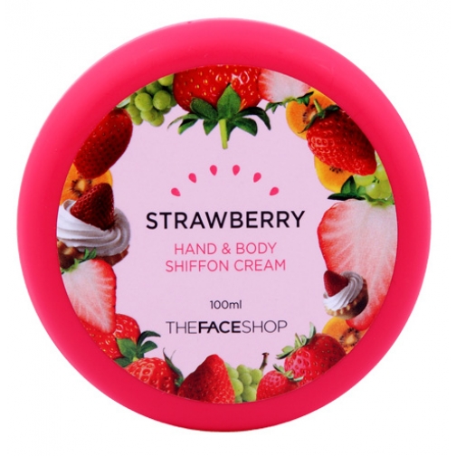 THE FACE SHOP - Крем для рук и тела Hand&Body Shiffon Cream - Strawberry 37692736