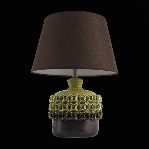 Настольная лампа St Luce Фисташковый, Коричневый/Коричневый E27 1*60W 37398113 1