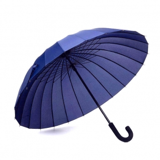 Зонт трость синий 24 спицы, Mabu