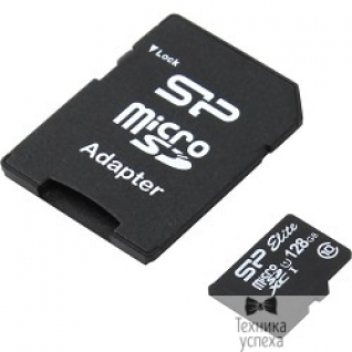 Silicon Power Micro SecureDigital 128Gb Silicon Power SP128GBSTXBU1V10-SP MicroSDXC Class 10 UHS-I, SD adapter