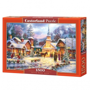 Пазл "Праздник Рождества", 1500 элементов Castorland