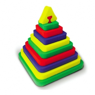 Развивающая игрушка "Пирамида" - Квадрат Бомик