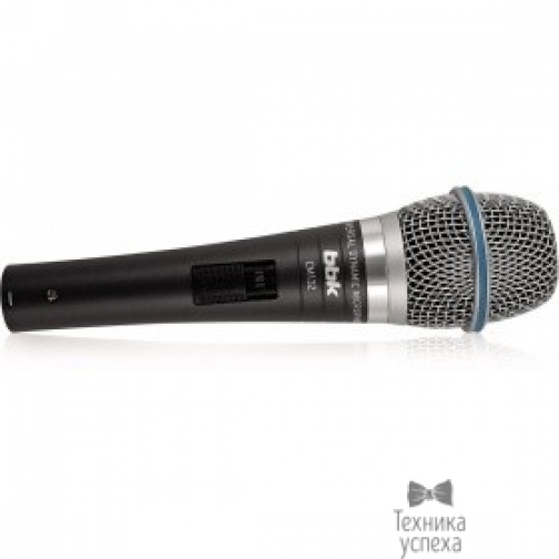 Bbk Микрофон BBK CM132 темно-серый унивирсазльный динамический, тип разъема Jack 6.3, материал корпуса металл 9151560
