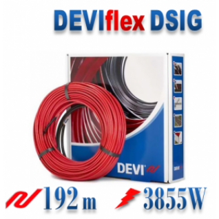 Нагревательный кабель Devi DSIG-20, 192 м