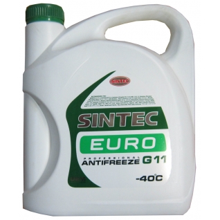 Антифриз зеленый 5 л, до -40°С "SINTEC" ANTIFREEZE EURO - 5л