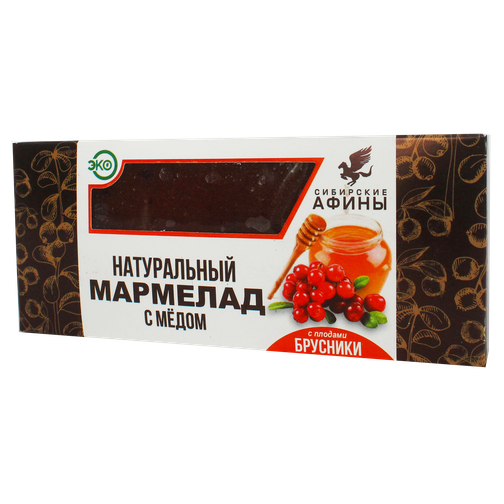 Мармелад сибирский с брусникой 200гр 42679278