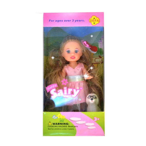 Кукла Happy Sairy Style с собачкой и аксессуарами, 10 см Defa Lucy 37709029 1